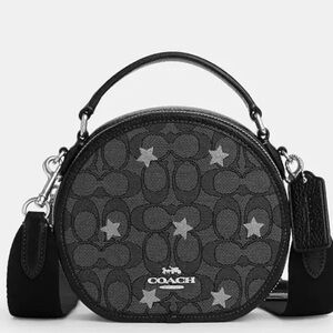 NWT Coach Canteen Crossbody In Signature Jacquard With Star Embroidery